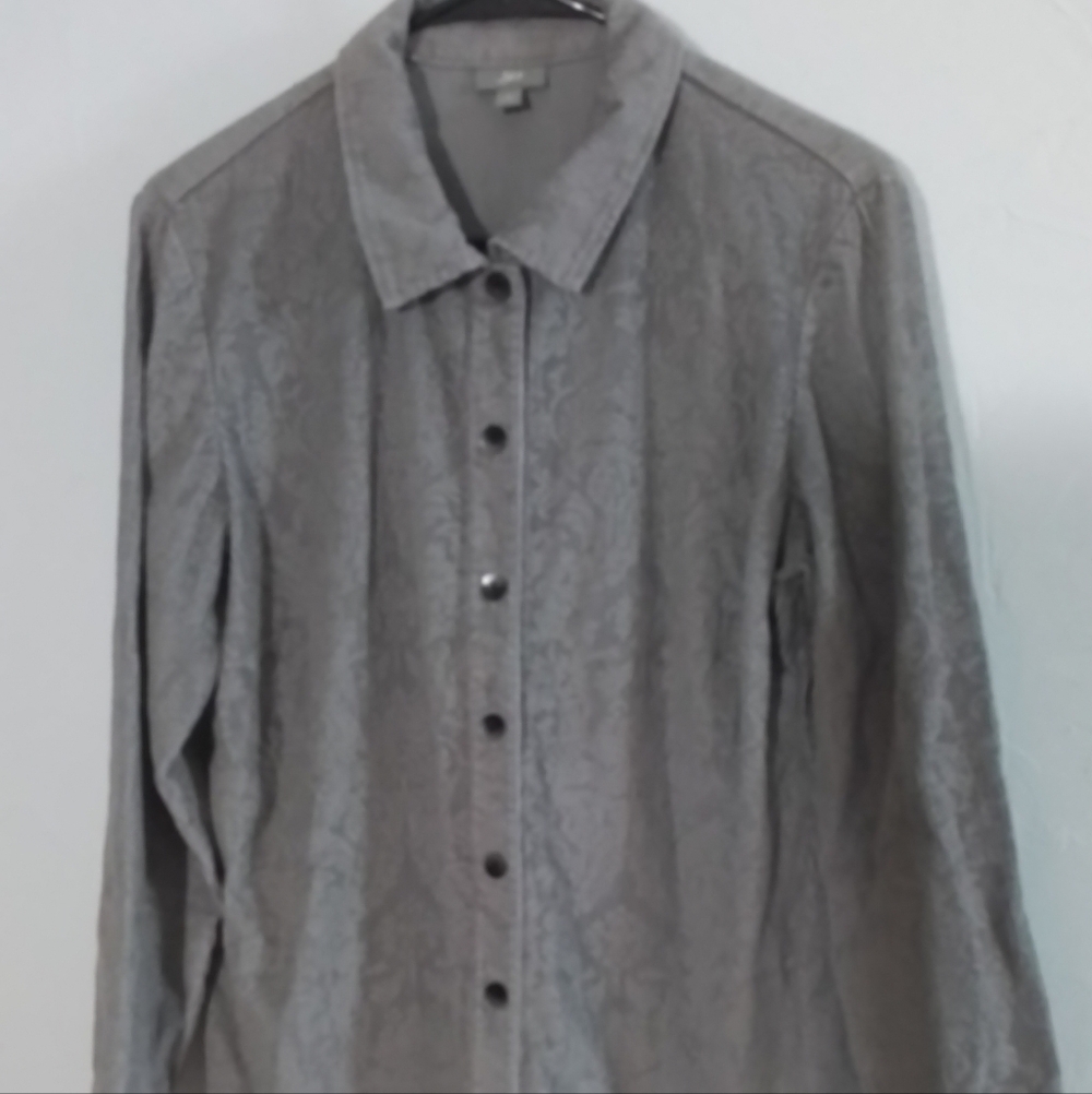 J Jill Corduroy Button Shirt